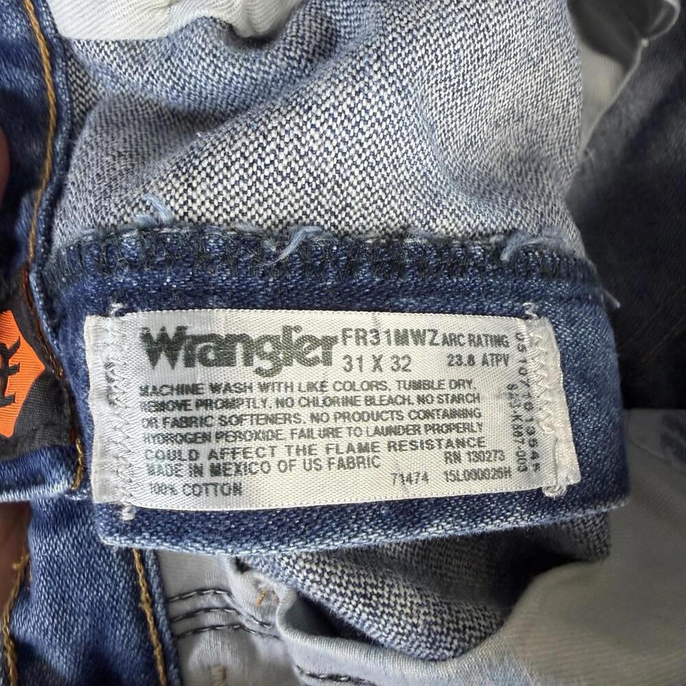 Wrangler FR Jeans Mens 31x30* Blue Slim Fit Flame Resistant HRC2 2112 FR31MWZ - Picture 5 of 8
